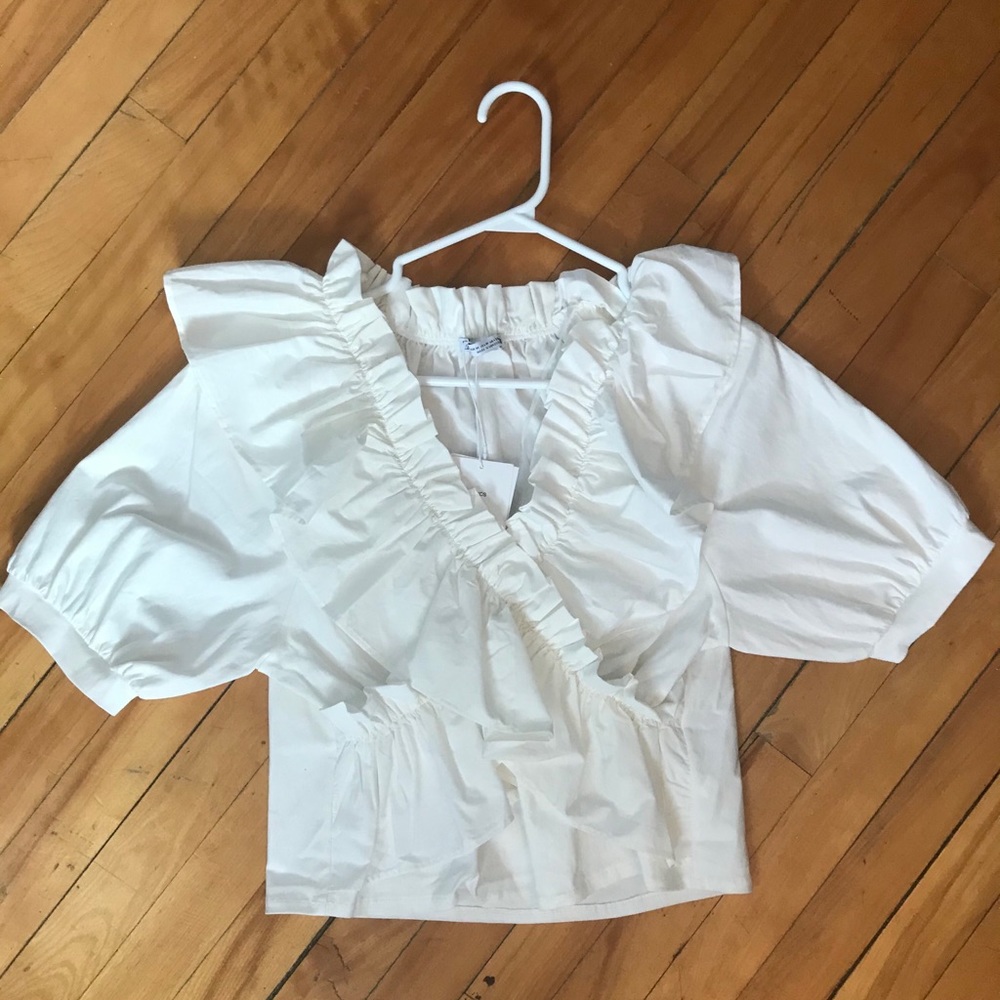 Zara Ruffled Blouse ☁️